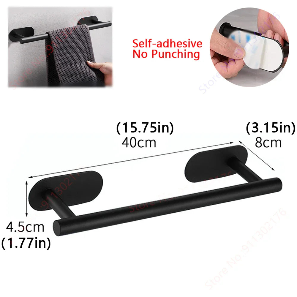 Suporte adesivo para toalhas de papel I Porta-guardanapos de cozinha I Suporte para papel higiênico I Dispensador de lenços de papel I Acessórios para banheiro e armário de armazenamento
