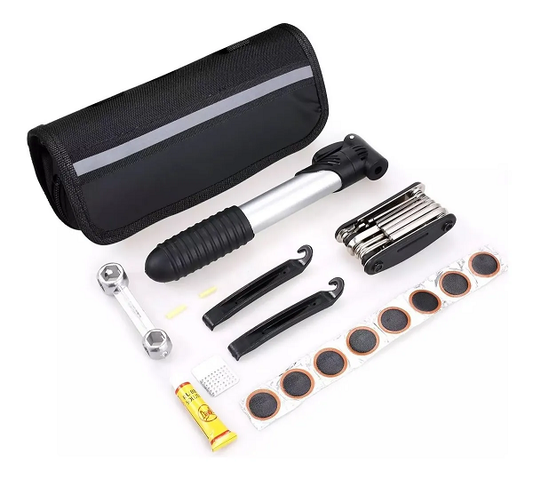 Kit Ferramentas Bicicleta Completo Bomba De Ar