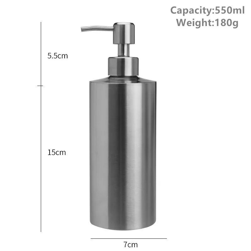 Dispenser de sabonete líquido em aço inox