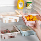 Cesto ajustável para geladeira | Frutas | Alimentos frescos | Suporte universal