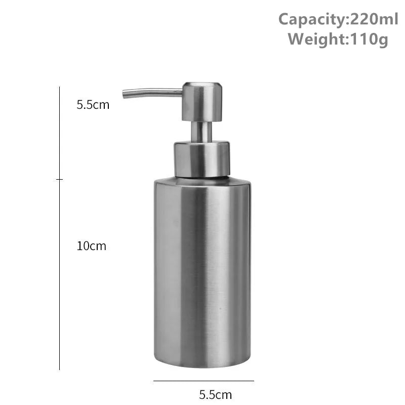 Dispenser de sabonete líquido em aço inox