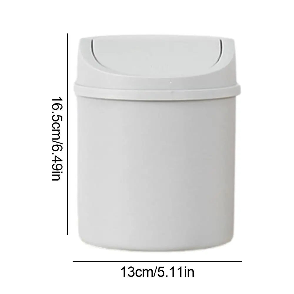 Mini Lixeira de Mesa com Tampa – Organizador para Mesa, Carro, Cozinha e Banheiro