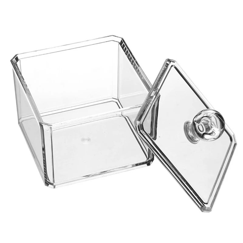 Sugar Bag Tea Storage Holder Trash Cans For Office Organizer Bags Divided Storage Bins With Lid Bin Box Transparent