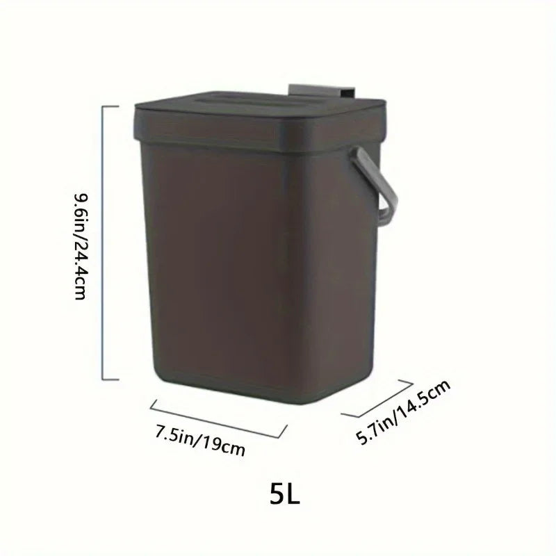 Lixeira com suporte para cozinha e banheiro