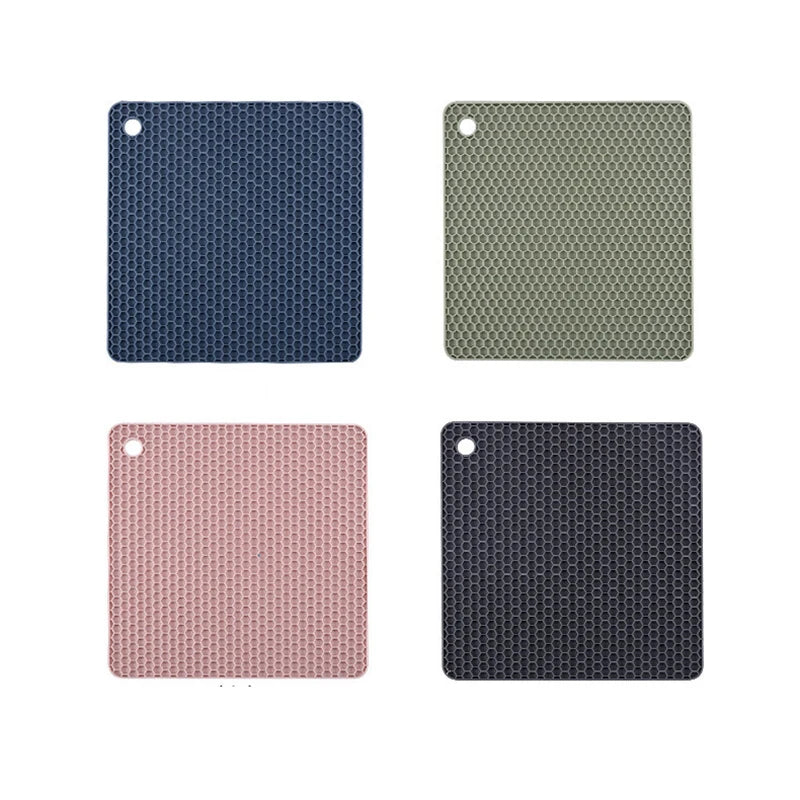 Descanso de silicone | Mesa e cozinha | Proteção Térmica | Estilo | Kit com 2 peças | Antiderrapante