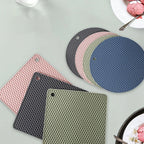 Descanso de silicone | Mesa e cozinha | Proteção Térmica | Estilo | Kit com 2 peças | Antiderrapante