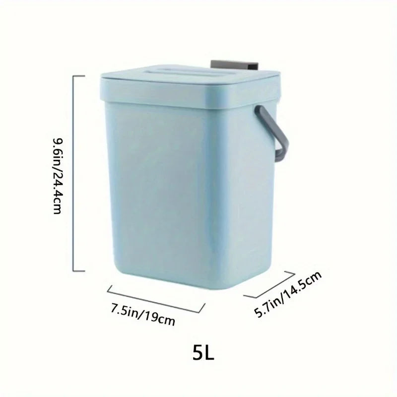 Lixeira com suporte para cozinha e banheiro