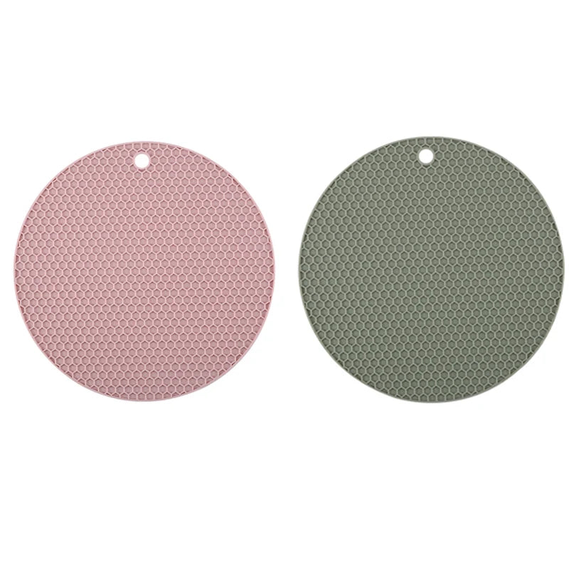 Descanso de silicone | Mesa e cozinha | Proteção Térmica | Estilo | Kit com 2 peças | Antiderrapante