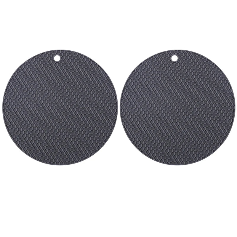 Descanso de silicone | Mesa e cozinha | Proteção Térmica | Estilo | Kit com 2 peças | Antiderrapante