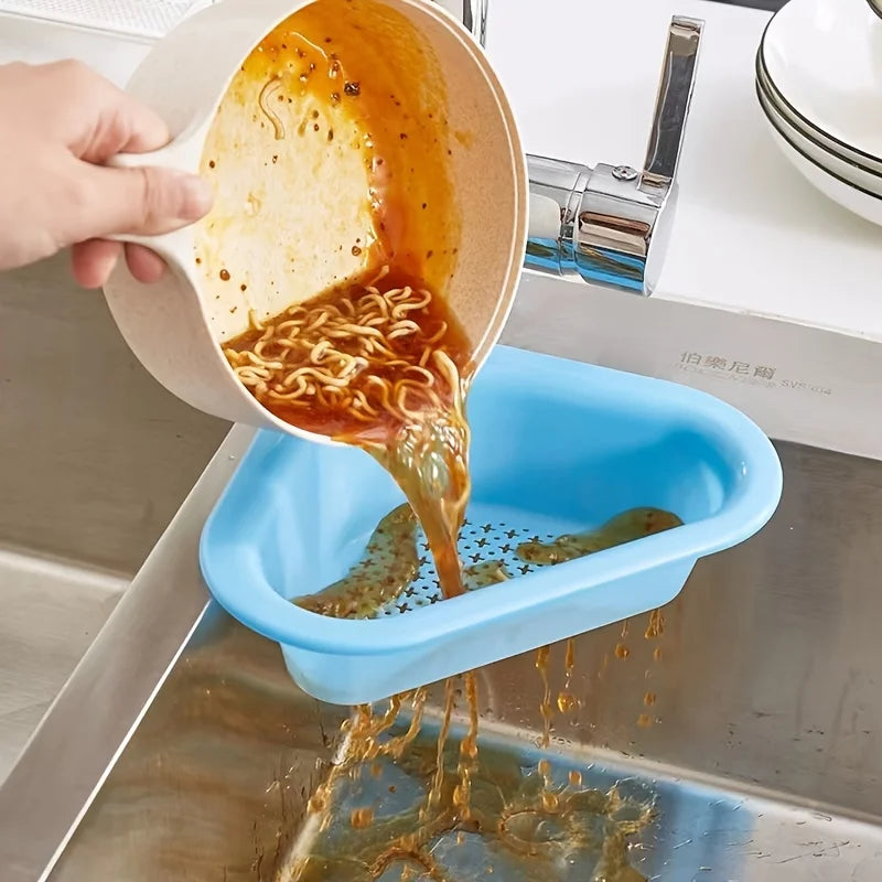 Multifunctional Drain Basket Swan Drain Basket General Fruit and Vegetable Basket Shelf Strainer Sink Kitchen Leftover Sink