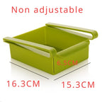 Cesto ajustável para geladeira | Frutas | Alimentos frescos | Suporte universal