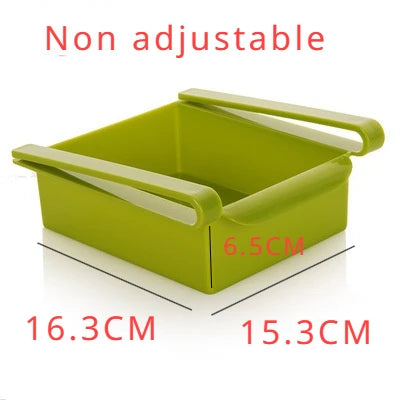 Cesto ajustável para geladeira | Frutas | Alimentos frescos | Suporte universal