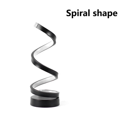Luminária de Mesa LED em Espiral com 3 Cores
