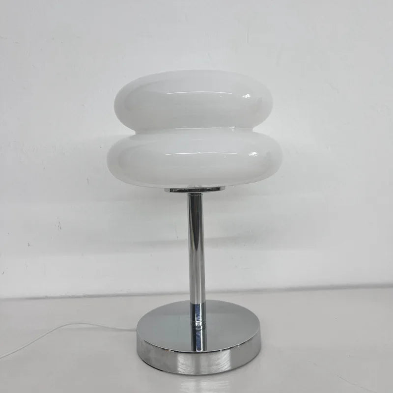 Macaron Glass Table Lamp Trichromatic Dimming Living Room Atmosphere Lamps Eye Protection Night Light Girl Bedroom Bedside Decor