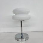 Macaron Glass Table Lamp Trichromatic Dimming Living Room Atmosphere Lamps Eye Protection Night Light Girl Bedroom Bedside Decor