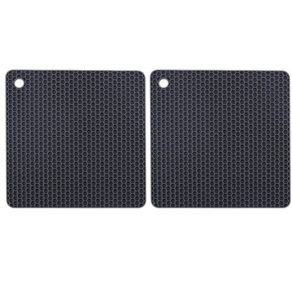 Descanso de silicone | Mesa e cozinha | Proteção Térmica | Estilo | Kit com 2 peças | Antiderrapante