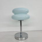 Macaron Glass Table Lamp Trichromatic Dimming Living Room Atmosphere Lamps Eye Protection Night Light Girl Bedroom Bedside Decor