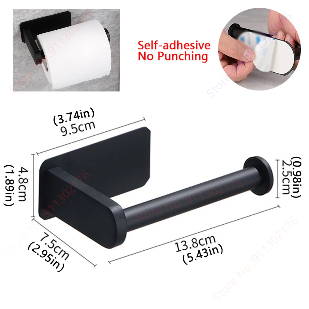Suporte adesivo para toalhas de papel I Porta-guardanapos de cozinha I Suporte para papel higiênico I Dispensador de lenços de papel I Acessórios para banheiro e armário de armazenamento
