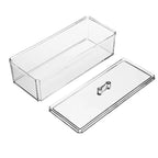 Sugar Bag Tea Storage Holder Trash Cans For Office Organizer Bags Divided Storage Bins With Lid Bin Box Transparent
