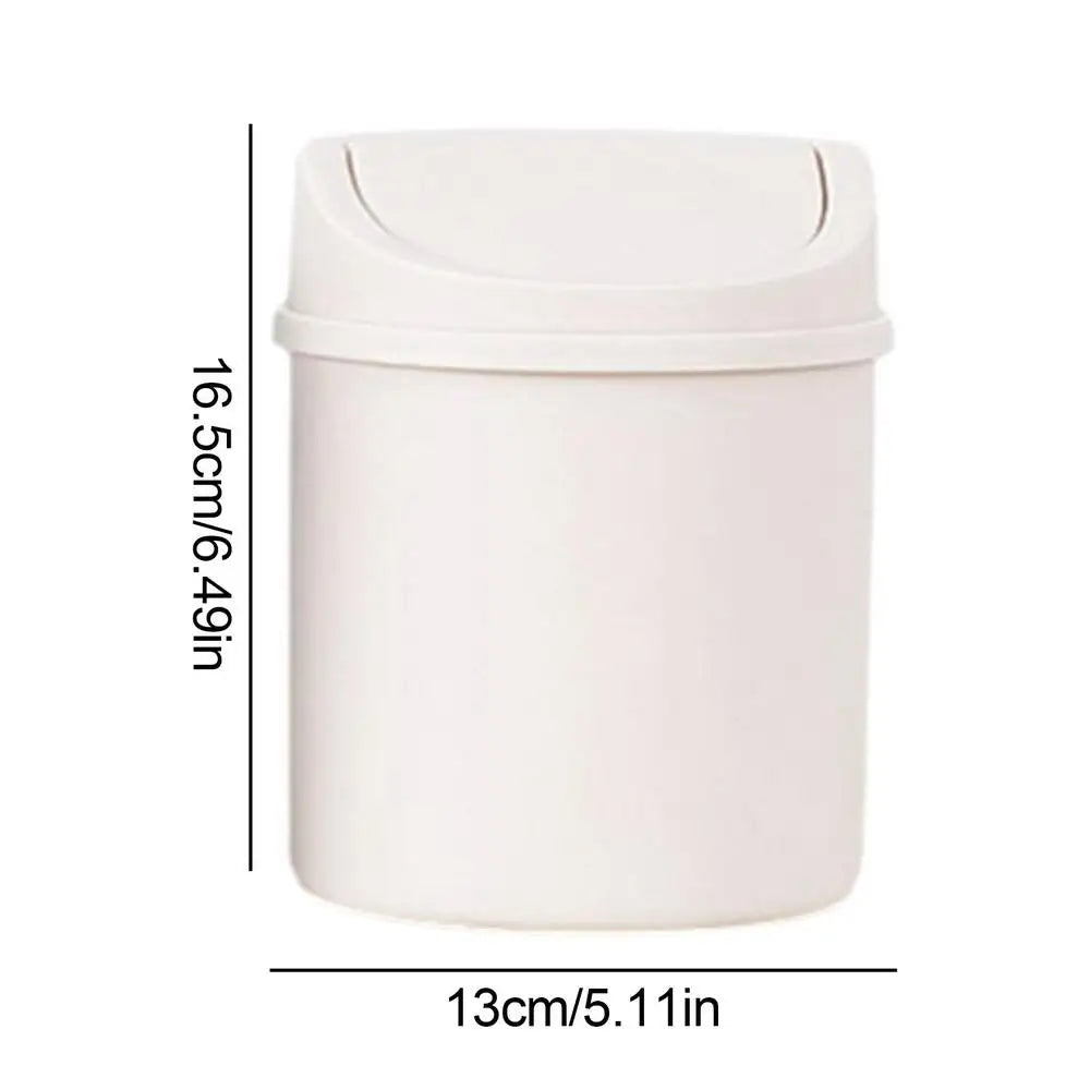 Mini Lixeira de Mesa com Tampa – Organizador para Mesa, Carro, Cozinha e Banheiro