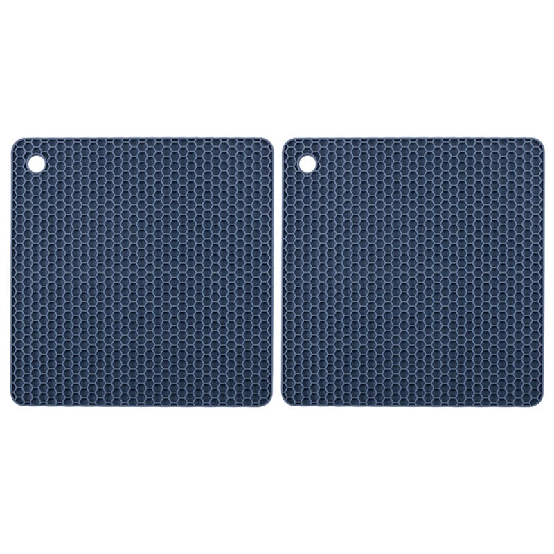 Descanso de silicone | Mesa e cozinha | Proteção Térmica | Estilo | Kit com 2 peças | Antiderrapante