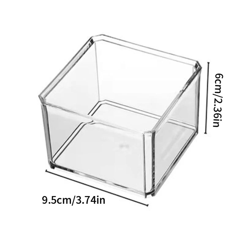 Sugar Bag Tea Storage Holder Trash Cans For Office Organizer Bags Divided Storage Bins With Lid Bin Box Transparent