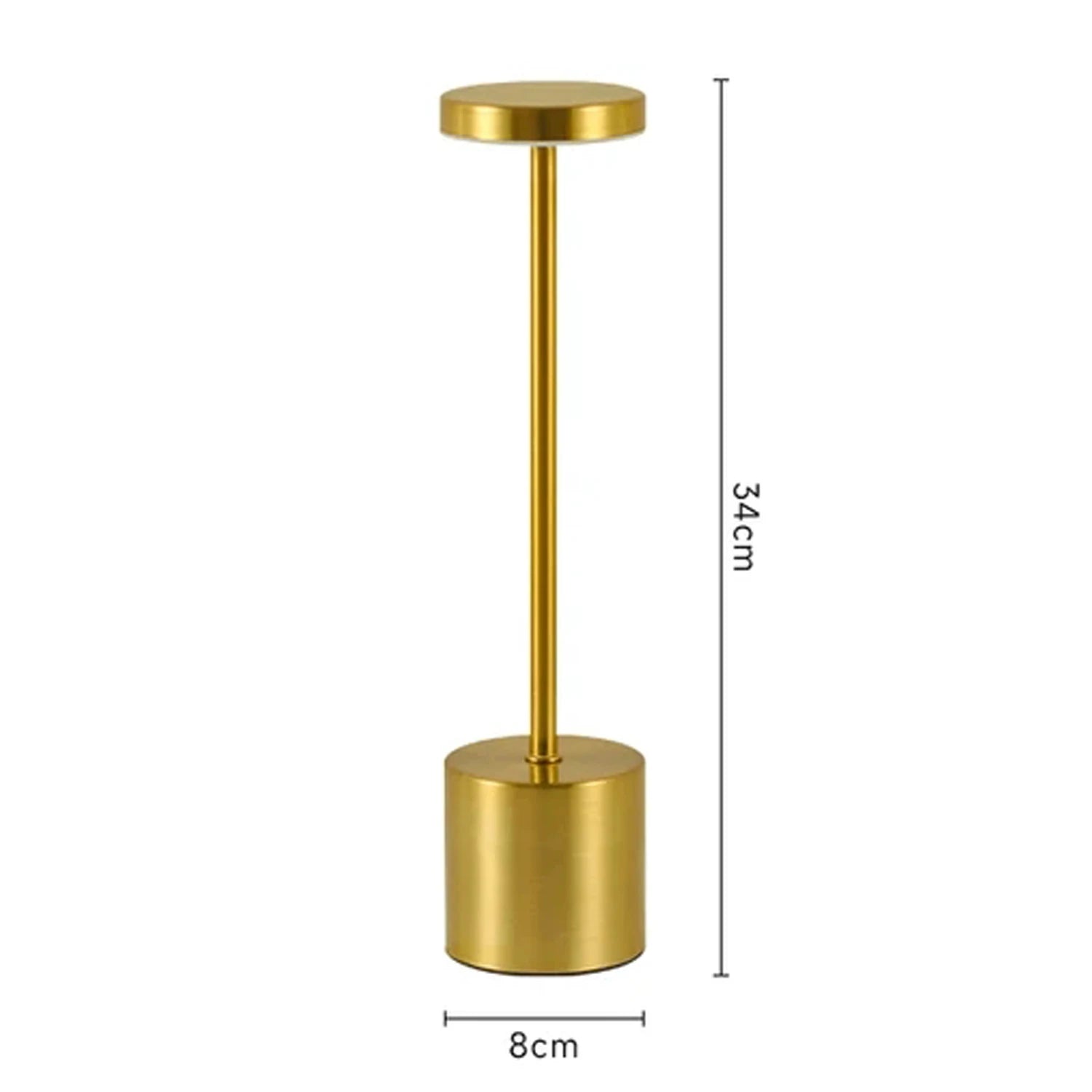 LED Table Lamp Touch Sensor Rechargeable Desktop Night Light Wireless Reading Lamp for Restaurant Hotel Bar Bedroom Decor Light
