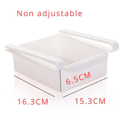 Cesto ajustável para geladeira | Frutas | Alimentos frescos | Suporte universal