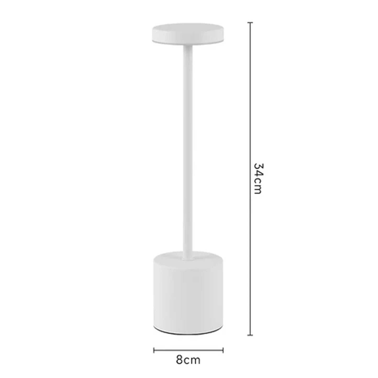 Luminária de Mesa LED com Toque e Recarga sem Fio