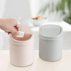 Mini Lixeira de Mesa com Tampa – Organizador para Mesa, Carro, Cozinha e Banheiro