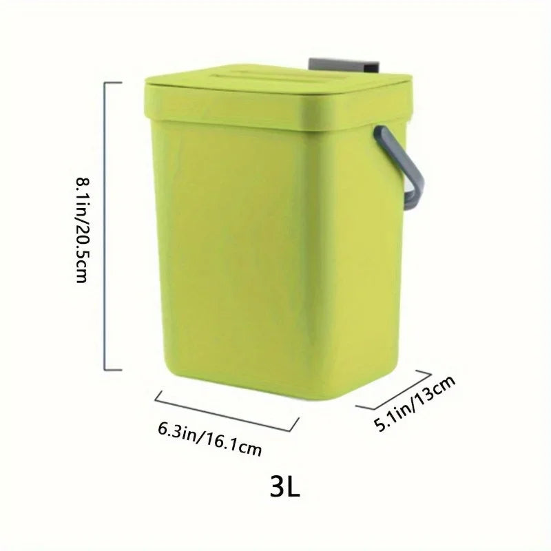 Lixeira com suporte para cozinha e banheiro