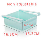 Cesto ajustável para geladeira | Frutas | Alimentos frescos | Suporte universal