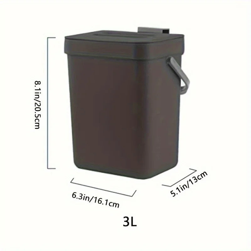 Lixeira com suporte para cozinha e banheiro