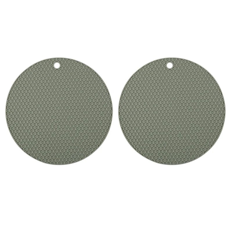 Descanso de silicone | Mesa e cozinha | Proteção Térmica | Estilo | Kit com 2 peças | Antiderrapante