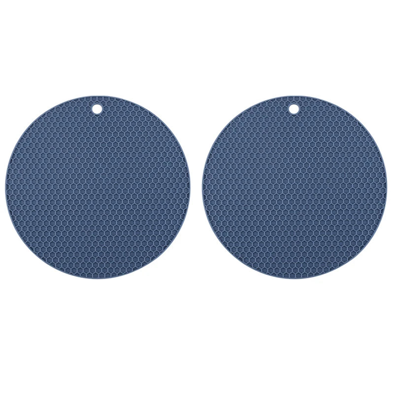 Descanso de silicone | Mesa e cozinha | Proteção Térmica | Estilo | Kit com 2 peças | Antiderrapante