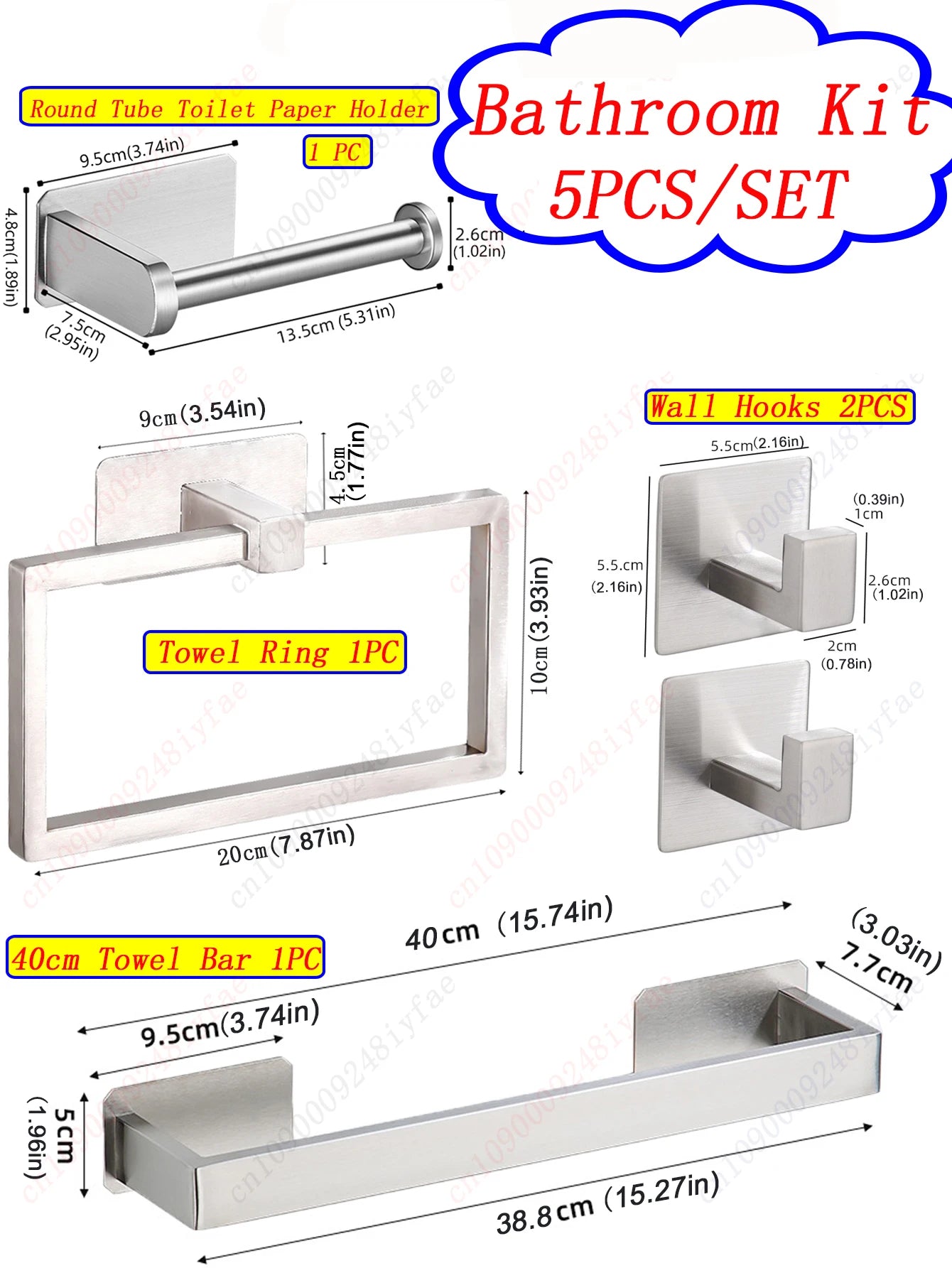 Porta-toalhas para banheiro I Suporte para papel higiênico I Ganchos de parede I Ganchos para roupão de banheiro