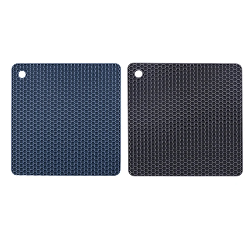 Descanso de silicone | Mesa e cozinha | Proteção Térmica | Estilo | Kit com 2 peças | Antiderrapante