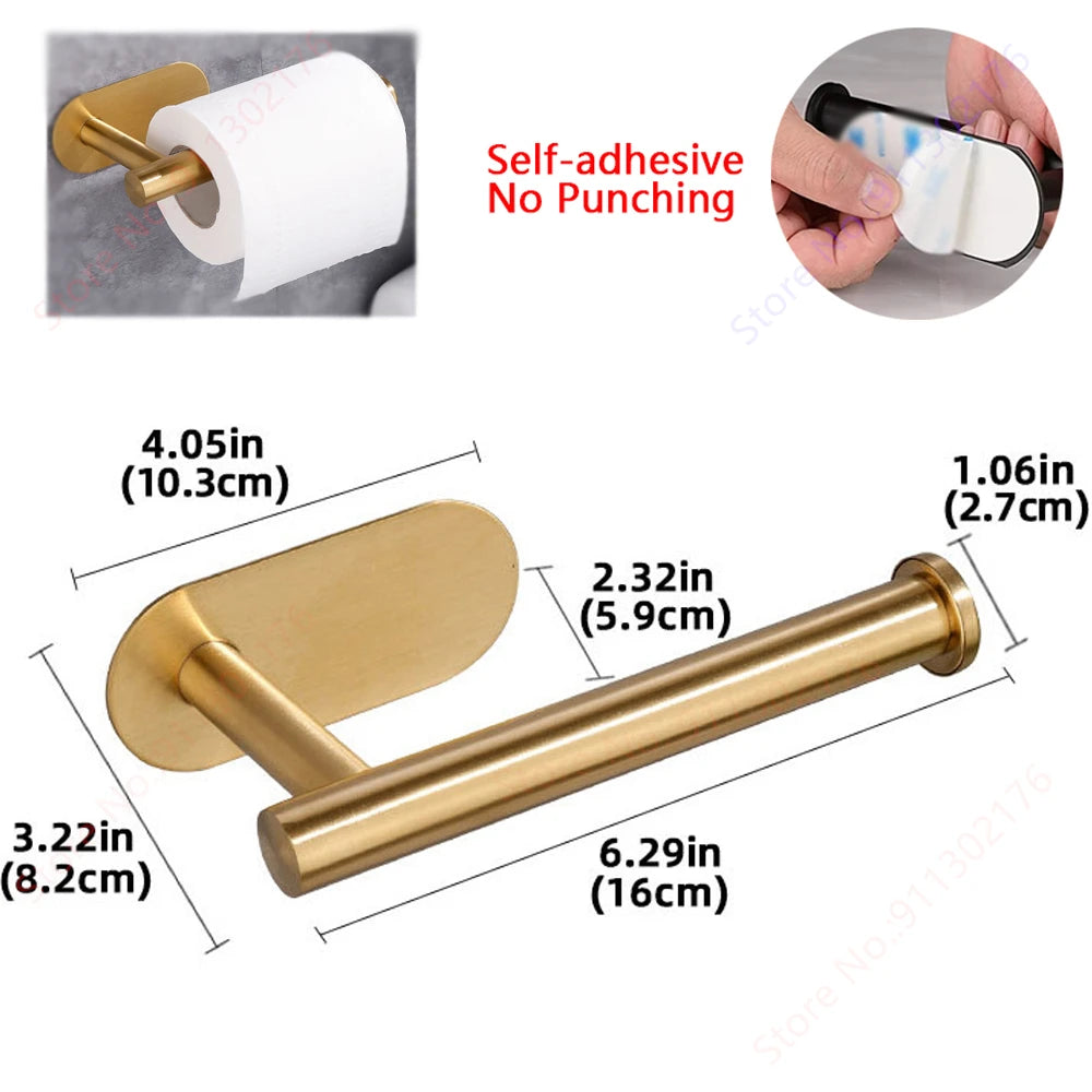 Suporte adesivo para toalhas de papel I Porta-guardanapos de cozinha I Suporte para papel higiênico I Dispensador de lenços de papel I Acessórios para banheiro e armário de armazenamento