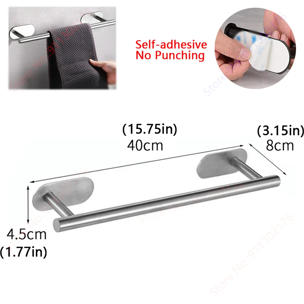 Suporte adesivo para toalhas de papel I Porta-guardanapos de cozinha I Suporte para papel higiênico I Dispensador de lenços de papel I Acessórios para banheiro e armário de armazenamento