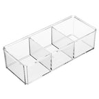 Sugar Bag Tea Storage Holder Trash Cans For Office Organizer Bags Divided Storage Bins With Lid Bin Box Transparent