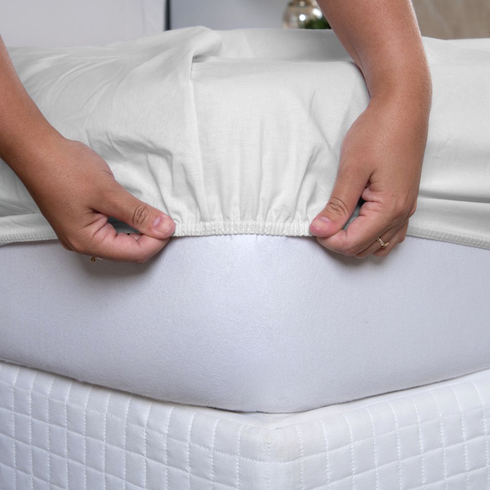 Jogo de Lençol Dia A Dia Liso 3 Peças Queen 80% Algodão / 20% Poliéster Percal 1