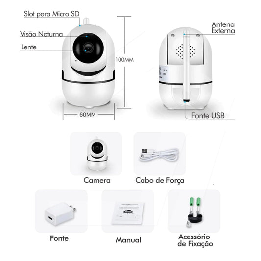 Câmera Lâmpada Panorâmica MD-5703